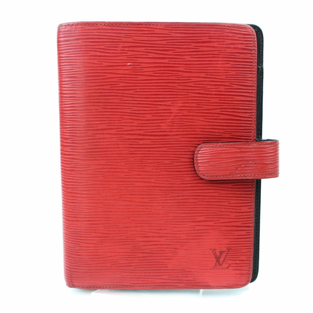 Louis Vuitton Agenda MM Red Epi Diary Cover 10853
